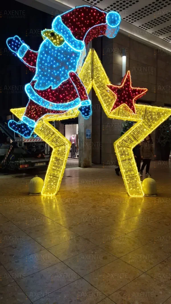 Allestimento luminarie per piazza comunale
